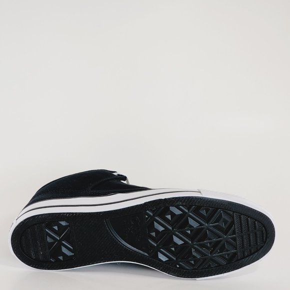 Converse CTAS Street Mid Crafted Black/Black/White Unisex Sneakers 151041F NWT - Picture 4 of 6